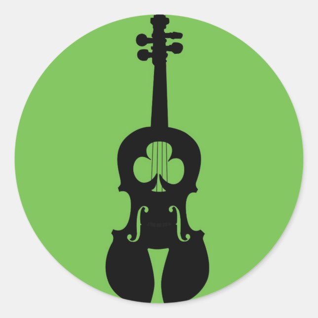 Pegatina irlandés Fiddle (Anverso)