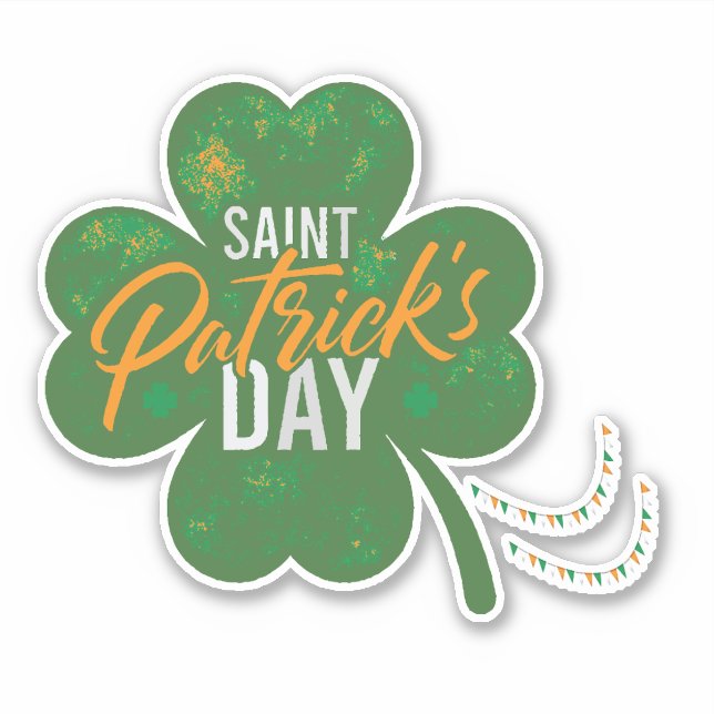 Pegatina irlandés gracioso (Anverso)