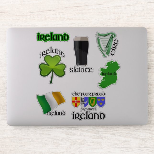Pegatina irlandés Pack (Ordenador)
