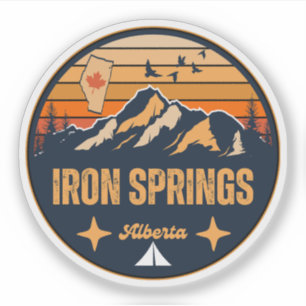 Pegatina Iron Springs, Alberta