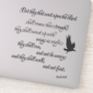 Pegatina Isaiah Eagles Bible Verse