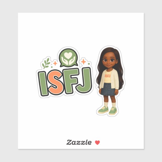 Pegatina ISFJ — A Guardiã da Harmonia (Hoja)