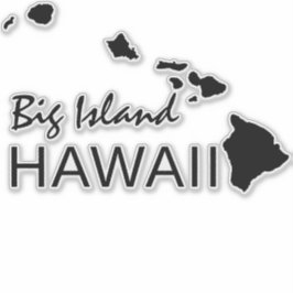 PEGATINA ISLA BIG - ISLAS HAWAII