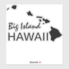 PEGATINA ISLA BIG - ISLAS HAWAII