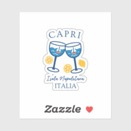 Pegatina Isla Capri Italia