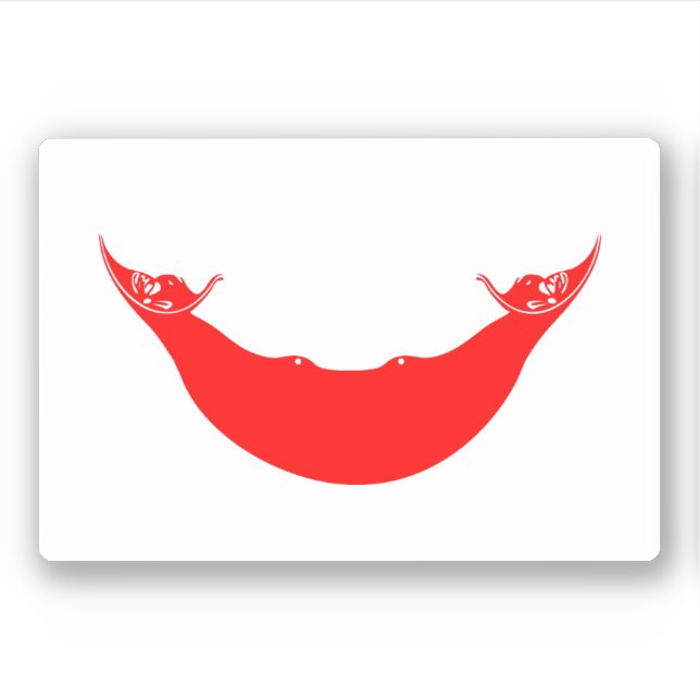 Pegatina Isla de Pascua Rapa Nui (Anverso)