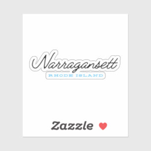 Pegatina Isla Narragansett Rhode