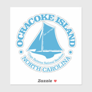 Pegatina Isla Ocracoke (sloop)