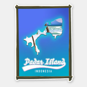 Pegatina Isla Padar Indonesia