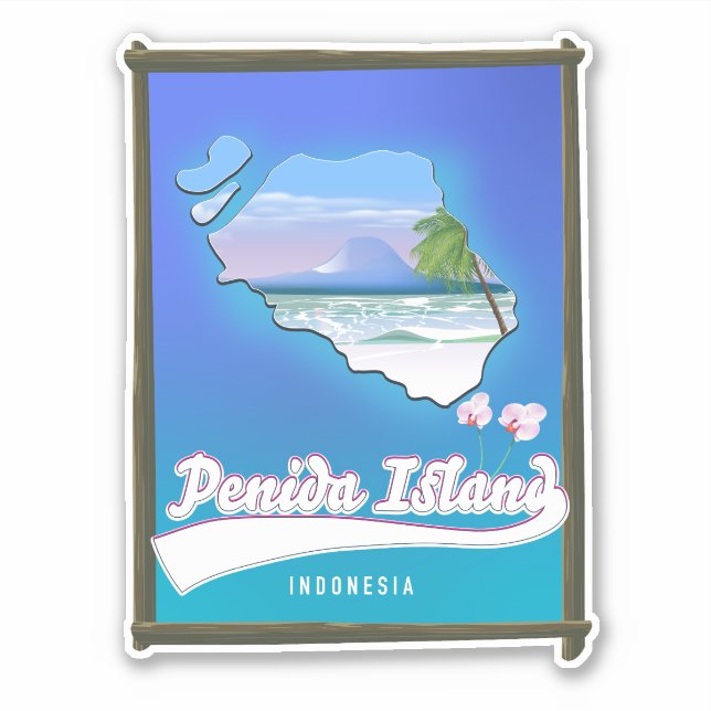 Pegatina Isla Penida Indonesia (Anverso)