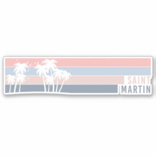 Pegatina Isla Saint Martin St Maarten