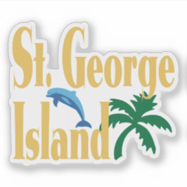 Pegatina Isla St. George Florida