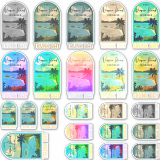 Pegatina Isla Virgin