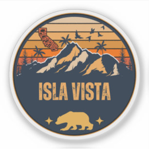 Pegatina Isla Vista, California