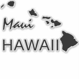 PEGATINA ISLAS MAUI - HAWAII