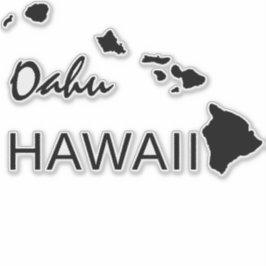 PEGATINA ISLAS OAHU - HAWAII