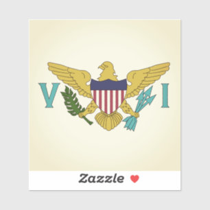 Pegatina Islas Vírgenes de los Estados Unidos