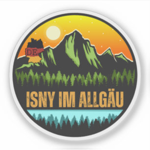 Pegatina Isny im Allgäu, Baden-Wurtemberg Alemania