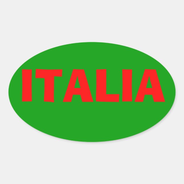 pegatina "Italia" (Anverso)