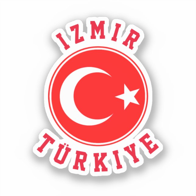 Pegatina Izmir (Turquía) (Anverso)