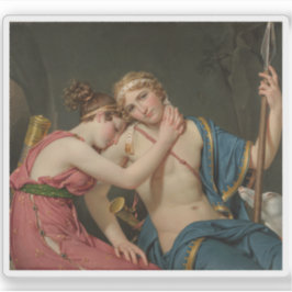 Pegatina J.L. David: El adiós de Telemachus y Eucharis