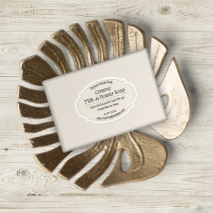 Pegatina Jabón artesanal de color crema neutro