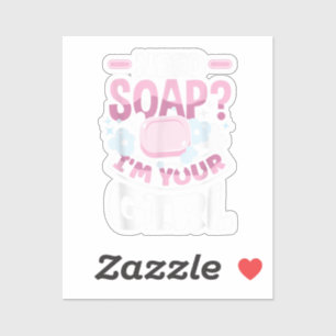 Pegatina Jabón que hace divertido el creador de jabón