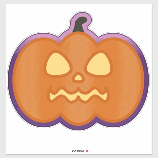 Pegatina Jack'o'Lantern (Hoja)