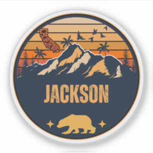 Pegatina Jackson, California