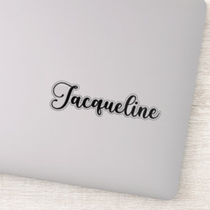 Pegatina Jacqueline Name - Caligrafía manuscrita