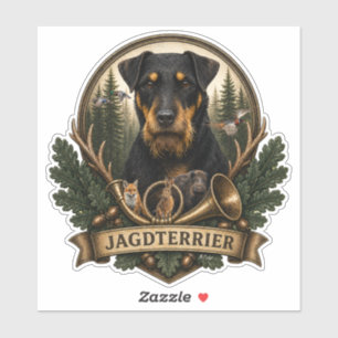 Pegatina Jagdterrier ,  Logotipo de caza