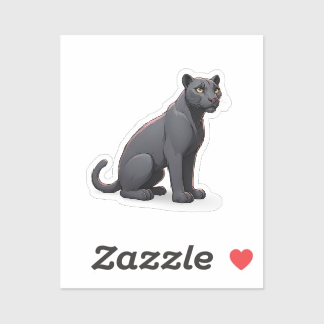 Pegatina Jaguar panther (Hoja)