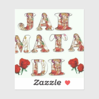 Pegatina Jai Mata Di - Divinas bendiciones de madres