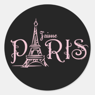 Pegatina J'aime Paris (Oscuro)