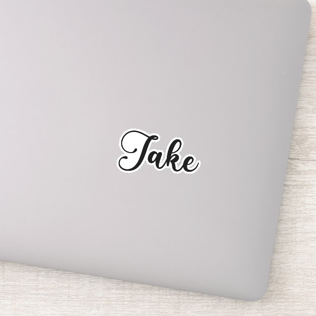 Pegatina Jake Name - Caligrafía manuscrita (Detalle)