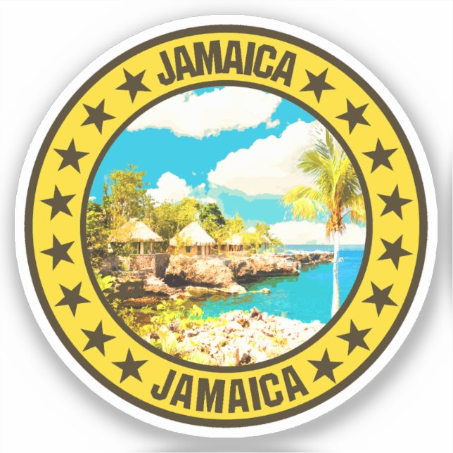 Pegatina Jamaica (Anverso)