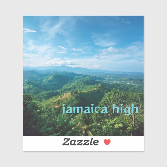 Pegatina Jamaica alto (Hoja)
