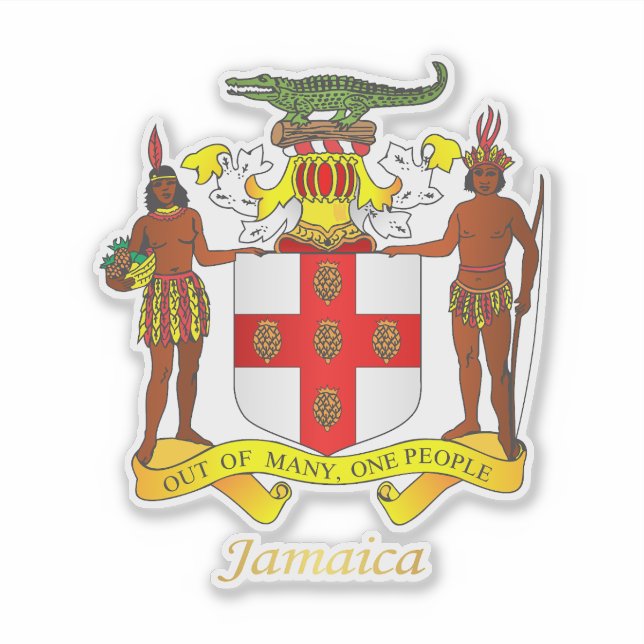 Pegatina Jamaica COA (Anverso)