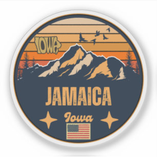 Pegatina Jamaica, Iowa Ia, Estados Unidos