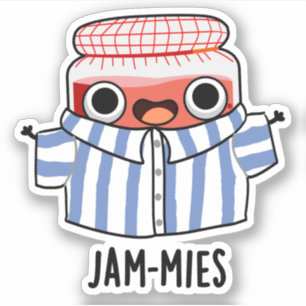 Pegatina Jammies Funny Pajama Jam Pun