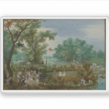 Jan Brueghel el anciano - Compañía de cerezos en u