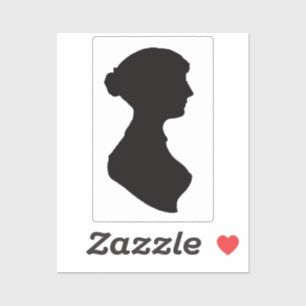Pegatina Jane Austen ailhouwrrw