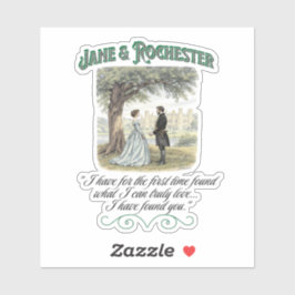 Pegatina Jane & Rochester Thornfield Hall Romantic Quote
