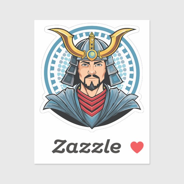 Pegatina Japanese samurai (Hoja)