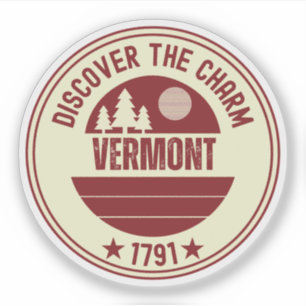 Pegatina Jarabe de Arce de Vermont - Regalo Souvenir de VT