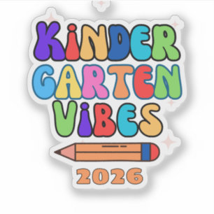 Pegatina Jardín de niños vibes a niños