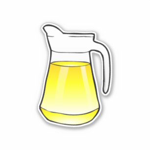 Pegatina Jarra de jugo con limonada