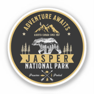 Pegatina Jasper National Park Alberta Canada