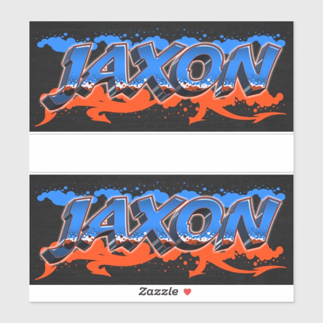 Pegatina Jaxon Vorname Name Graffiti Aufkleber Sticker (Hoja)
