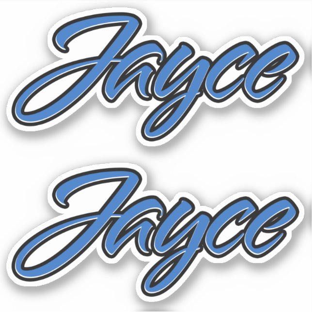 Pegatina Jayce Name blue Aufkleber Sticker Stickerset (Anverso)